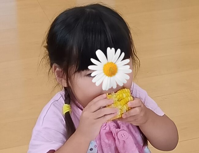とうもろこし🌽おいしいね！