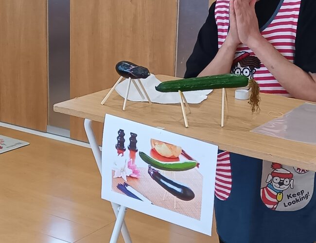 食育活動　精霊馬を知ろう☆